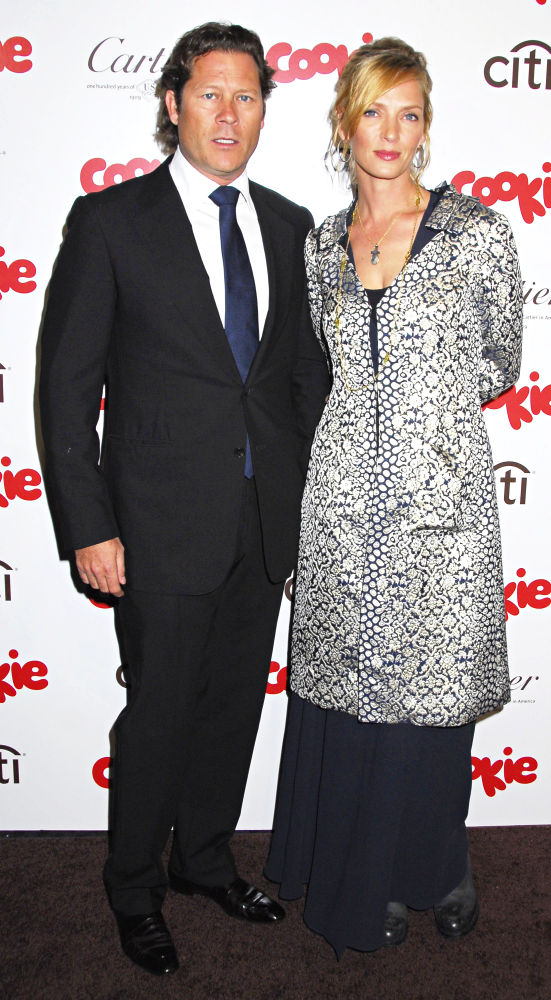 Uma Thurman Has Threesome Date With Arpad Busson and Elle MacPherson