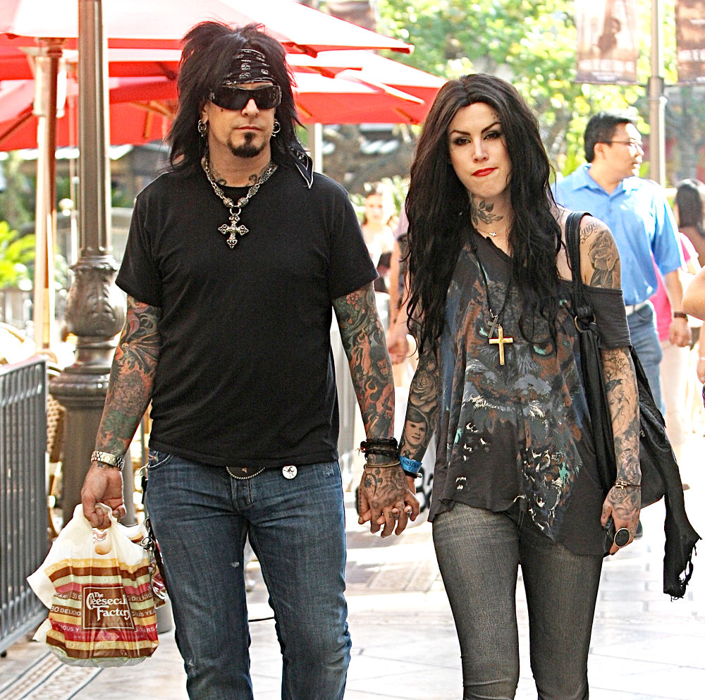 Kat Von D and Ex Boyfriend Nikki Sixx Reunite at 'Jackass 3D' Premiere