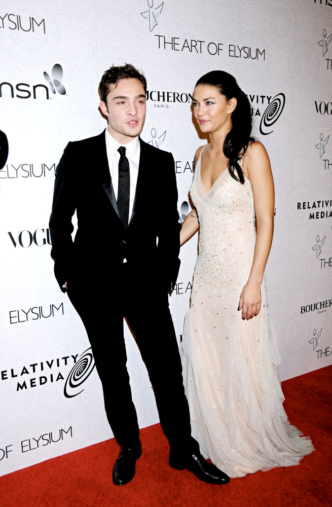 Ed Westwick and Jessica Szohr Dismiss Split Rumor by Putting United Front