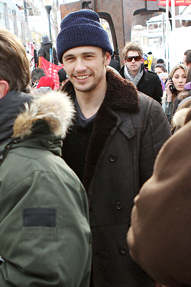 James Franco Sports Blonde Wig to Promote Documentary at Sundance