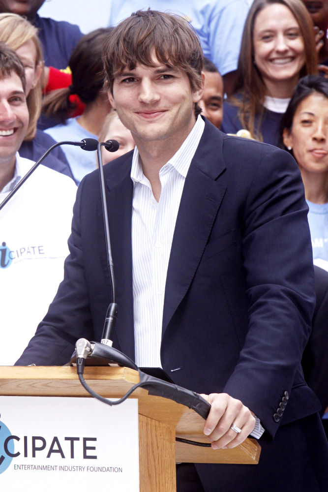 Ashton Kutcher Spent His Valentine's Day in a Bar Last Year