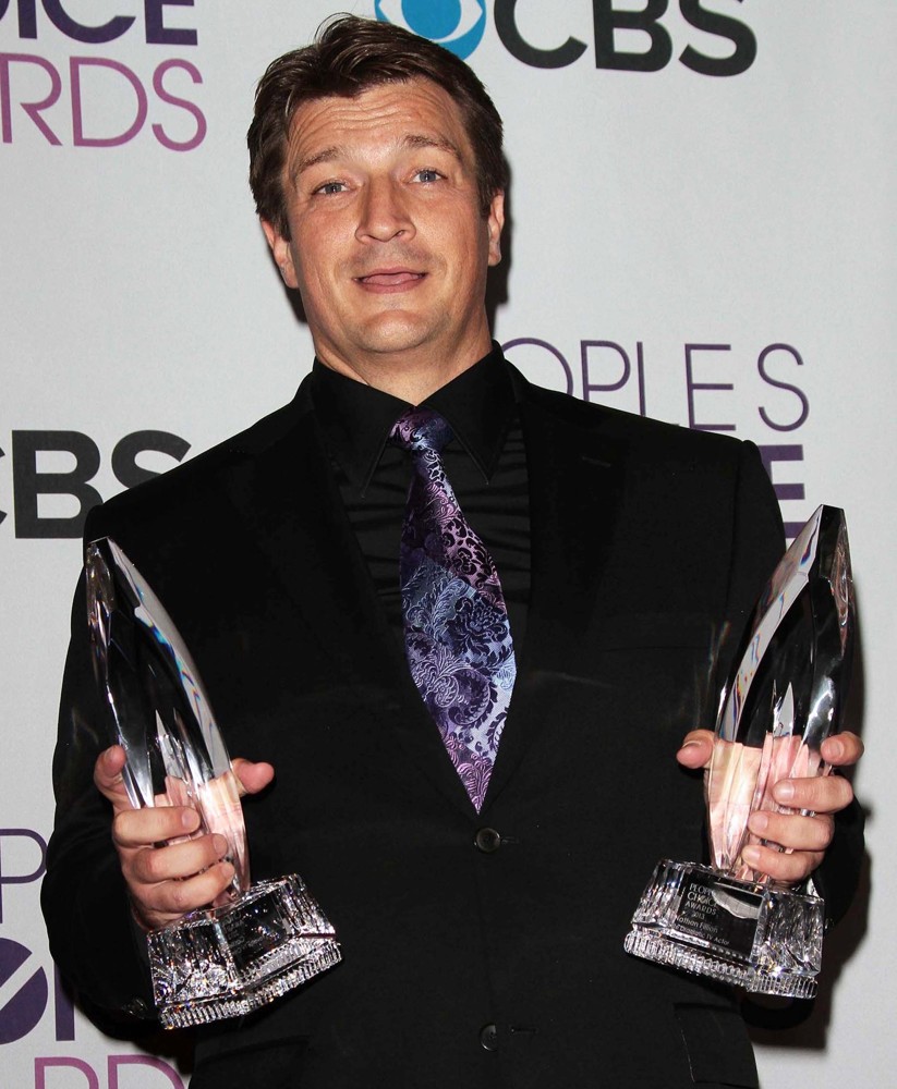 Nathan Fillion with People's Choice Awards